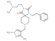 3-[3-(dimethylamino)propyl]-8-[(1,3-dimethyl-1H-pyrazol-4-yl)methyl]-1-(2-phenylethyl)-1,3,8-triazaspiro[4.5]decane-2,4-dione