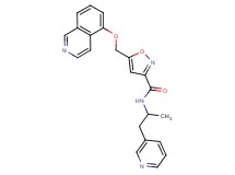 5-[(5-isoquinolinyloxy)methyl]-N-[1-methyl-2-(3-pyridinyl)ethyl]-3-isoxazolecarboxamide