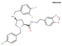 (4S)-N-[2-(1,3-benzodioxol-5-yl)ethyl]-1-(4-chlorobenzyl)-4-[(3,4-difluorobenzyl)amino]-L-prolinamide