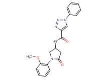 N-[1-(2-methoxyphenyl)-5-oxo-3-pyrrolidinyl]-1-phenyl-1H-1,2,3-triazole-4-carboxamide