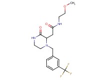 N-(2-methoxyethyl)-2-{3-oxo-1-[3-(trifluoromethyl)benzyl]-2-piperazinyl}acetamide