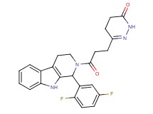 6-{3-[1-(2,5-difluorophenyl)-1,3,4,9-tetrahydro-2H-beta-carbolin-2-yl]-3-oxopropyl}-4,5-dihydro-3(2H)-pyridazinone