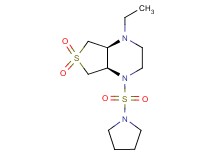 (4aR*,7aS*)-1-ethyl-4-(pyrrolidin-1-ylsulfonyl)octahydrothieno[3,4-b]pyrazine 6,6-dioxide