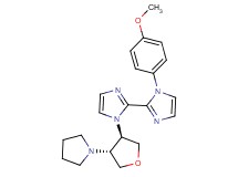 1-(4-methoxyphenyl)-1'-[(3R*,4R*)-4-pyrrolidin-1-yltetrahydrofuran-3-yl]-1H,1'H-2,2'-biimidazole