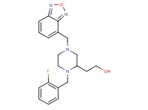 2-[4-(2,1,3-benzoxadiazol-4-ylmethyl)-1-(2-fluorobenzyl)-2-piperazinyl]ethanol
