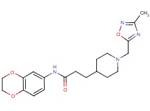 N-(2,3-dihydro-1,4-benzodioxin-6-yl)-3-{1-[(3-methyl-1,2,4-oxadiazol-5-yl)methyl]piperidin-4-yl}propanamide