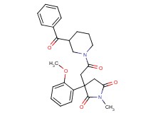 3-[2-(3-benzoyl-1-piperidinyl)-2-oxoethyl]-3-(2-methoxyphenyl)-1-methyl-2,5-pyrrolidinedione