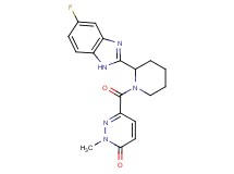 6-{[2-(5-fluoro-1H-benzimidazol-2-yl)-1-piperidinyl]carbonyl}-2-methyl-3(2H)-pyridazinone