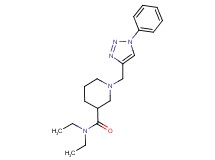 N,N-diethyl-1-[(1-phenyl-1H-1,2,3-triazol-4-yl)methyl]-3-piperidinecarboxamide