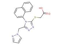 {[4-(1-naphthyl)-5-(1H-pyrazol-1-ylmethyl)-4H-1,2,4-triazol-3-yl]thio}acetic acid
