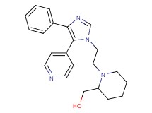 {1-[2-(4-phenyl-5-pyridin-4-yl-1H-imidazol-1-yl)ethyl]piperidin-2-yl}methanol