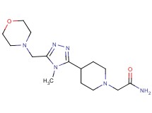 2-{4-[4-methyl-5-(morpholin-4-ylmethyl)-4H-1,2,4-triazol-3-yl]piperidin-1-yl}acetamide