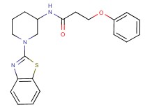 N-[1-(1,3-benzothiazol-2-yl)-3-piperidinyl]-3-phenoxypropanamide