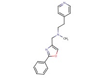 N-methyl-N-[(2-phenyl-1,3-oxazol-4-yl)methyl]-2-pyridin-4-ylethanamine
