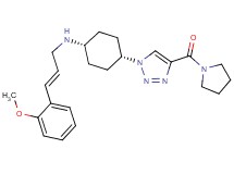 [(2E)-3-(2-methoxyphenyl)-2-propen-1-yl]{cis-4-[4-(1-pyrrolidinylcarbonyl)-1H-1,2,3-triazol-1-yl]cyclohexyl}amine