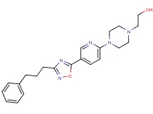 2-(4-{5-[3-(3-phenylpropyl)-1,2,4-oxadiazol-5-yl]pyridin-2-yl}piperazin-1-yl)ethanol