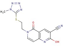 2-hydroxy-6-{2-[(1-methyl-1H-tetrazol-5-yl)thio]ethyl}-5-oxo-5,6-dihydro-1,6-naphthyridine-3-carbonitrile