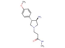 3-[rel-(3R,4S)-3-amino-4-(4-methoxyphenyl)-1-pyrrolidinyl]-N-methylpropanamide dihydrochloride