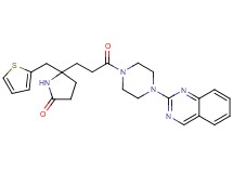 5-{3-oxo-3-[4-(2-quinazolinyl)-1-piperazinyl]propyl}-5-(2-thienylmethyl)-2-pyrrolidinone