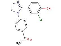 1-{4-[2-(3-chloro-4-hydroxyphenyl)-1H-imidazol-1-yl]phenyl}ethanone