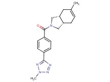 (3aR*,7aS*)-5-methyl-2-[4-(2-methyl-2H-tetrazol-5-yl)benzoyl]-2,3,3a,4,7,7a-hexahydro-1H-isoindole