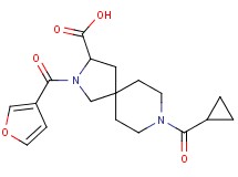 8-(cyclopropylcarbonyl)-2-(3-furoyl)-2,8-diazaspiro[4.5]decane-3-carboxylic acid