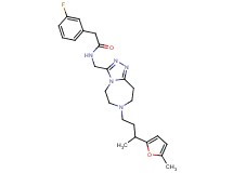 2-(3-fluorophenyl)-N-({7-[3-(5-methyl-2-furyl)butyl]-6,7,8,9-tetrahydro-5H-[1,2,4]triazolo[4,3-d][1,4]diazepin-3-yl}methyl)acetamide
