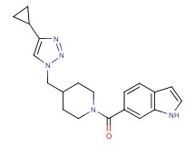 6-({4-[(4-cyclopropyl-1H-1,2,3-triazol-1-yl)methyl]piperidin-1-yl}carbonyl)-1H-indole
