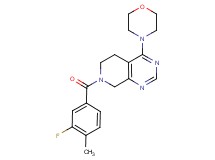 7-(3-fluoro-4-methylbenzoyl)-4-(4-morpholinyl)-5,6,7,8-tetrahydropyrido[3,4-d]pyrimidine