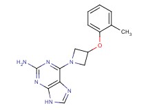 6-[3-(2-methylphenoxy)-1-azetidinyl]-9H-purin-2-amine