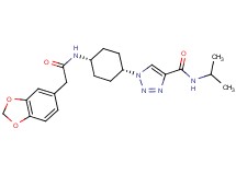 1-{cis-4-[(1,3-benzodioxol-5-ylacetyl)amino]cyclohexyl}-N-isopropyl-1H-1,2,3-triazole-4-carboxamide