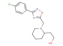 2-(1-{[3-(4-chlorophenyl)-1,2,4-oxadiazol-5-yl]methyl}-2-piperidinyl)ethanol