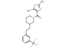 1-[(2,5-dimethyl-1,3-oxazol-4-yl)carbonyl]-3-{2-[3-(trifluoromethyl)phenyl]ethyl}piperidine