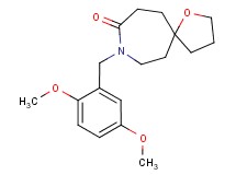8-(2,5-dimethoxybenzyl)-1-oxa-8-azaspiro[4.6]undecan-9-one