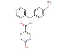 5-hydroxy-N-[(4-methoxyphenyl)(pyridin-4-yl)methyl]pyrazine-2-carboxamide