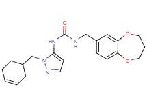 N-[1-(cyclohex-3-en-1-ylmethyl)-1H-pyrazol-5-yl]-N'-(3,4-dihydro-2H-1,5-benzodioxepin-7-ylmethyl)urea