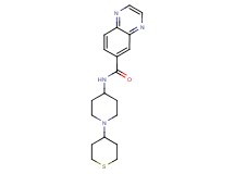N-[1-(tetrahydro-2H-thiopyran-4-yl)piperidin-4-yl]quinoxaline-6-carboxamide