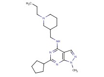6-cyclopentyl-1-methyl-N-[(1-propyl-3-piperidinyl)methyl]-1H-pyrazolo[3,4-d]pyrimidin-4-amine