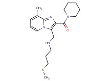 N-{[8-methyl-2-(1-piperidinylcarbonyl)imidazo[1,2-a]pyridin-3-yl]methyl}-3-(methylthio)-1-propanamine