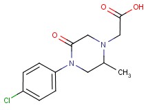 [4-(4-chlorophenyl)-2-methyl-5-oxo-1-piperazinyl]acetic acid