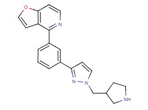 4-{3-[1-(3-pyrrolidinylmethyl)-1H-pyrazol-3-yl]phenyl}furo[3,2-c]pyridine bis(trifluoroacetate)