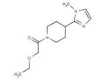 1-(ethoxyacetyl)-4-(1-methyl-1H-imidazol-2-yl)piperidine