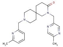 2-[(5-methylpyrazin-2-yl)methyl]-9-[(6-methylpyridin-2-yl)methyl]-2,9-diazaspiro[5.5]undecan-3-one