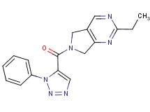 2-ethyl-6-[(1-phenyl-1H-1,2,3-triazol-5-yl)carbonyl]-6,7-dihydro-5H-pyrrolo[3,4-d]pyrimidine