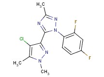 5-(4-chloro-1,5-dimethyl-1H-pyrazol-3-yl)-1-(2,4-difluorophenyl)-3-methyl-1H-1,2,4-triazole