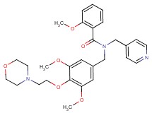 N-{3,5-dimethoxy-4-[2-(4-morpholinyl)ethoxy]benzyl}-2-methoxy-N-(4-pyridinylmethyl)benzamide