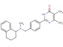 5,6-dimethyl-2-(4-{[methyl(1,2,3,4-tetrahydro-1-naphthalenyl)amino]methyl}phenyl)-4(3H)-pyrimidinone trifluoroacetate