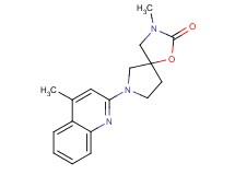 3-methyl-7-(4-methyl-2-quinolinyl)-1-oxa-3,7-diazaspiro[4.4]nonan-2-one