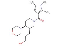 3-{(3R*,4S*)-4-morpholin-4-yl-1-[(1,2,5-trimethyl-1H-pyrrol-3-yl)carbonyl]piperidin-3-yl}propan-1-ol