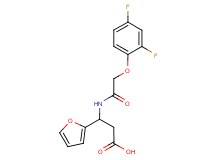 3-{[(2,4-difluorophenoxy)acetyl]amino}-3-(2-furyl)propanoic acid